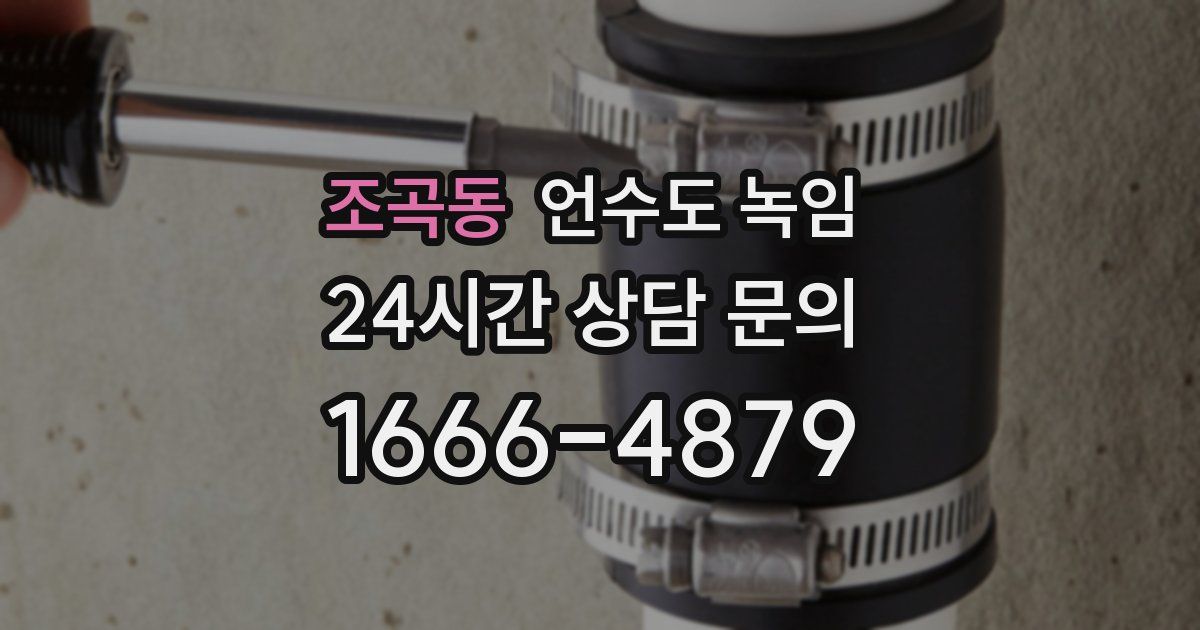 조곡동 언수도 녹임