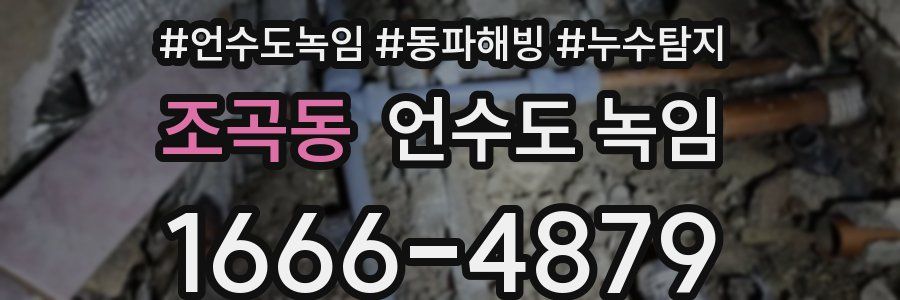 조곡동 언수도 녹임