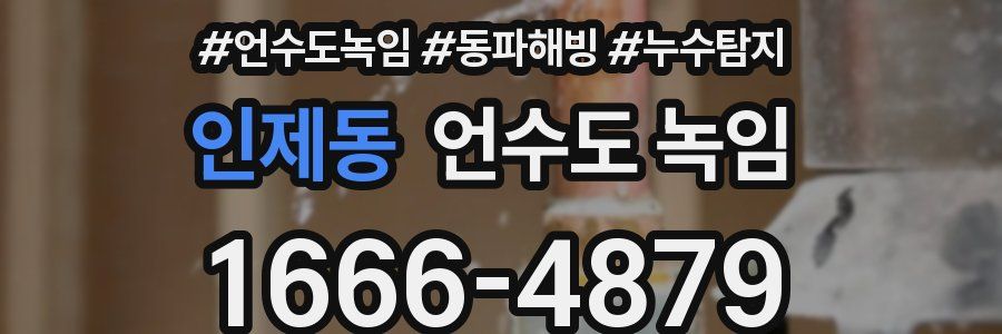 인제동 언수도 녹임