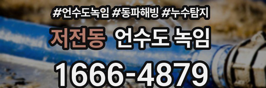 저전동 언수도 녹임