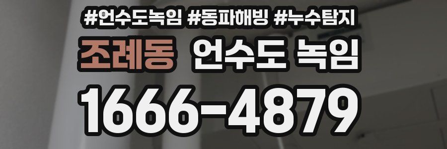 조례동 언수도 녹임