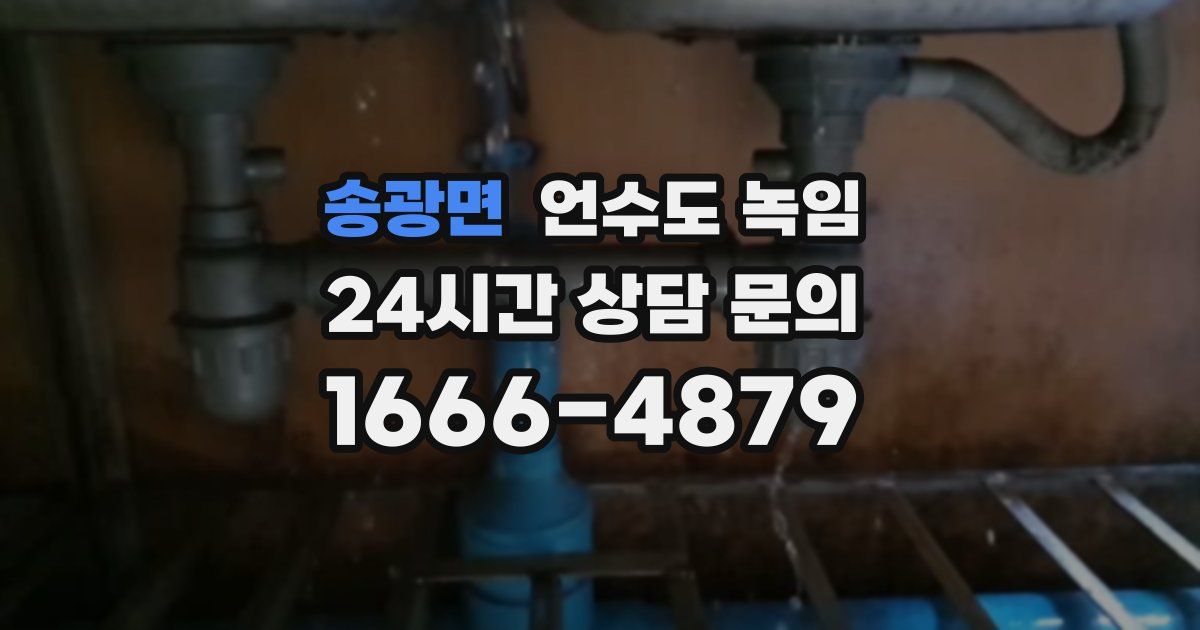 송광면 언수도 녹임