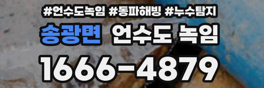 송광면 언수도 녹임