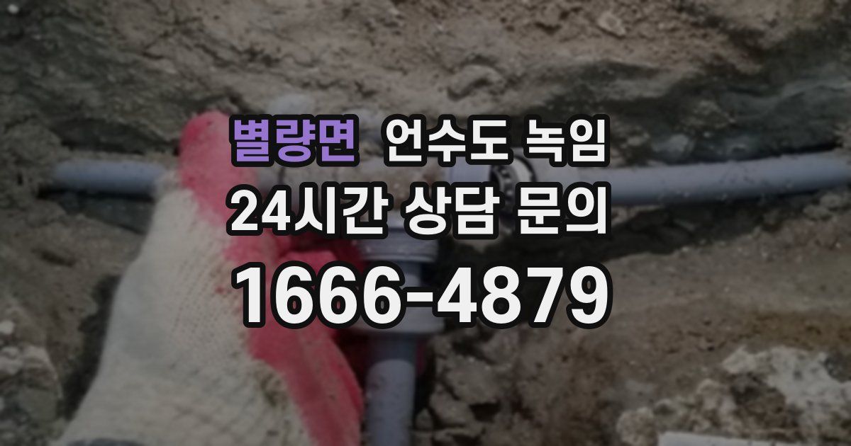 별량면 언수도 녹임