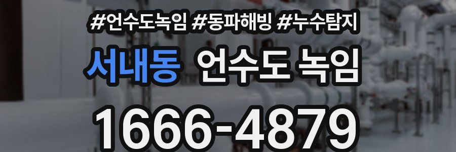 서내동 언수도 녹임