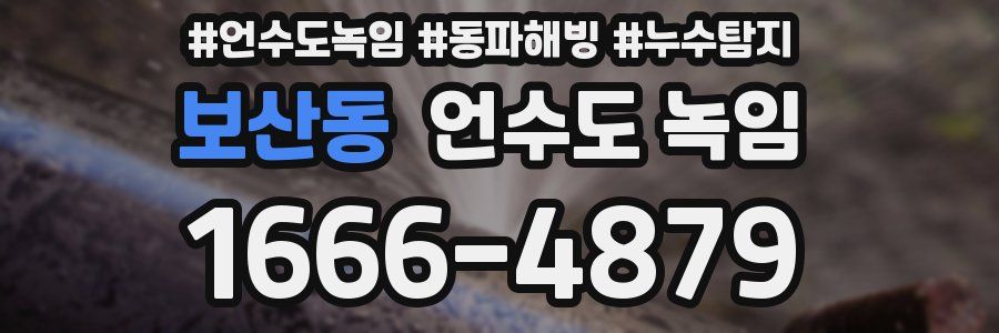 보산동 언수도 녹임