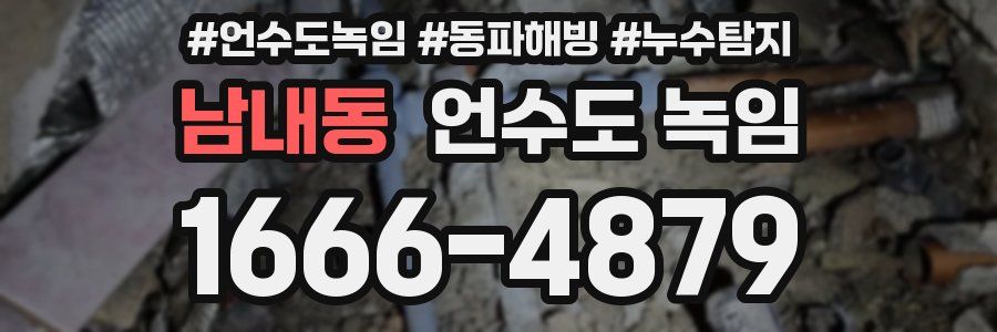 남내동 언수도 녹임