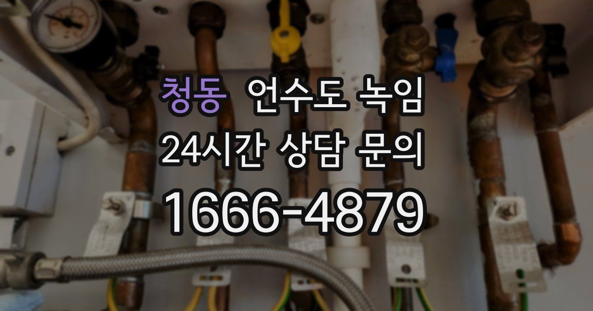 청동 언수도 녹임