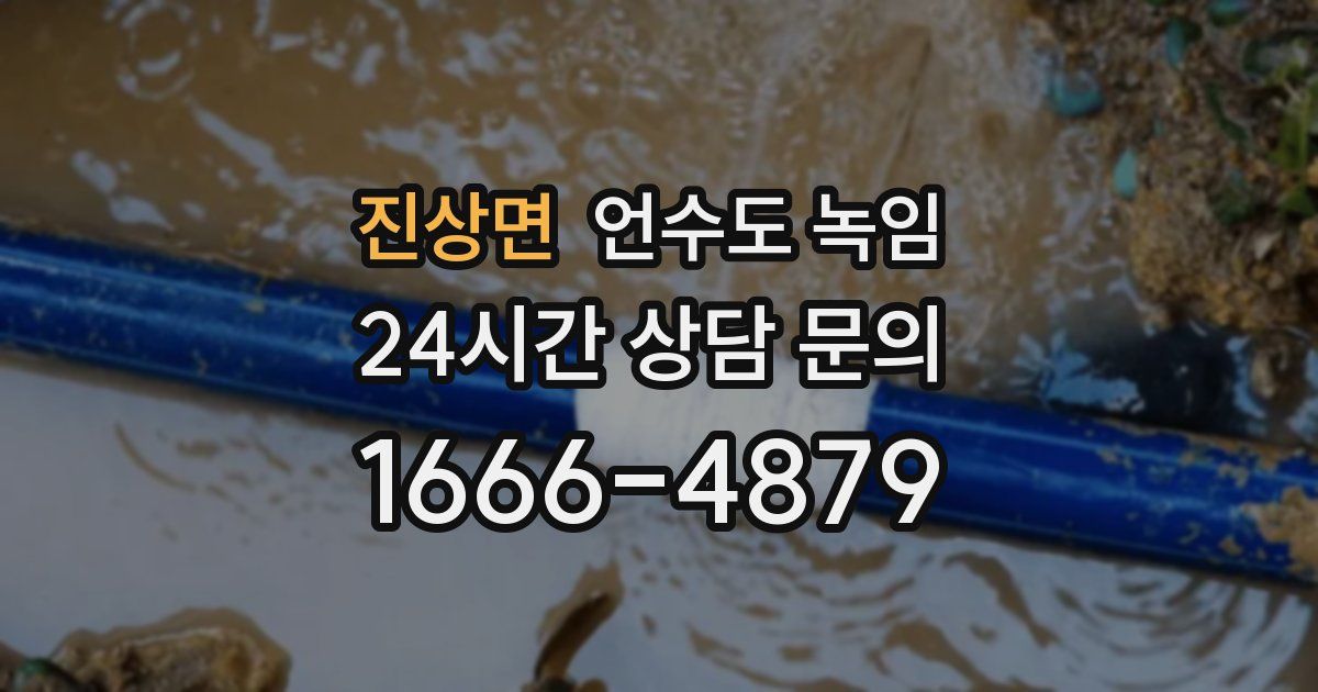 진상면 언수도 녹임
