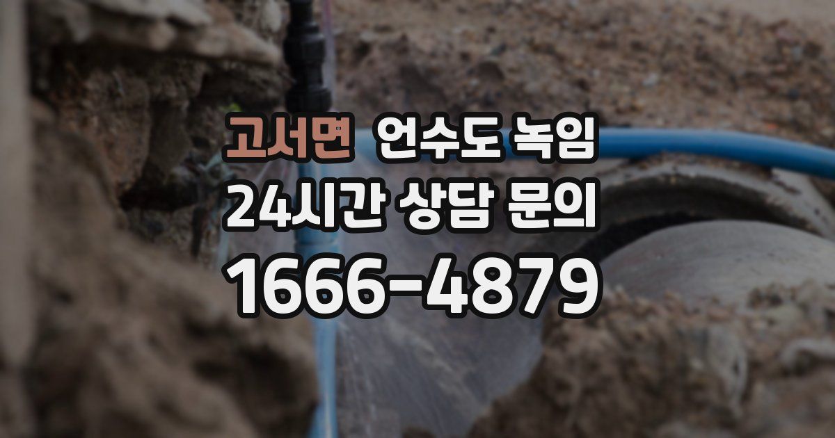 고서면 언수도 녹임