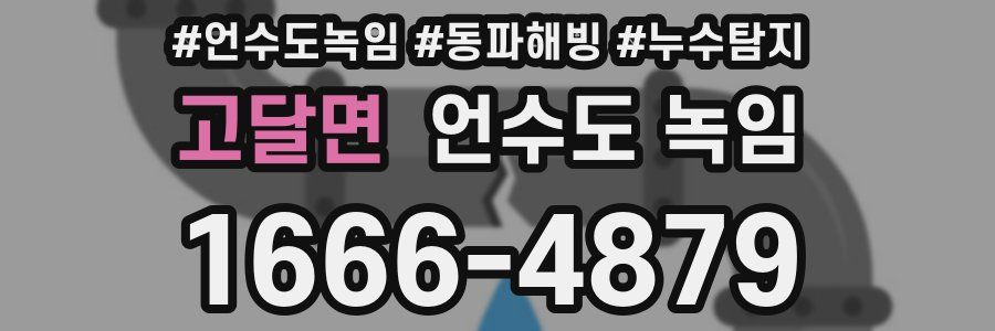 고달면 언수도 녹임