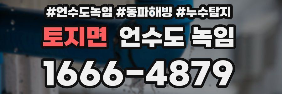 토지면 언수도 녹임