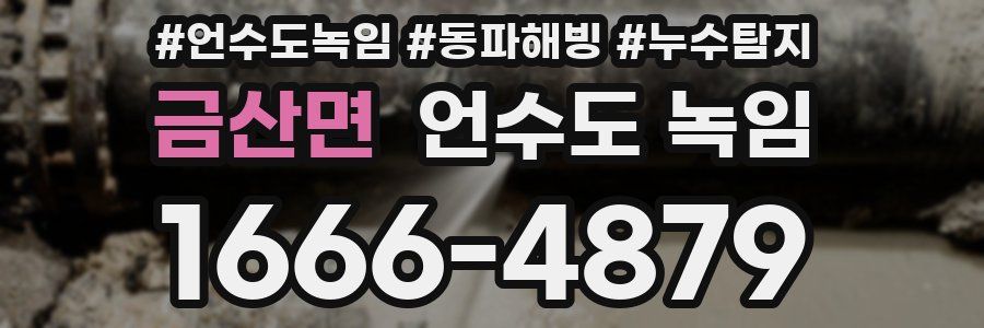 금산면 언수도 녹임