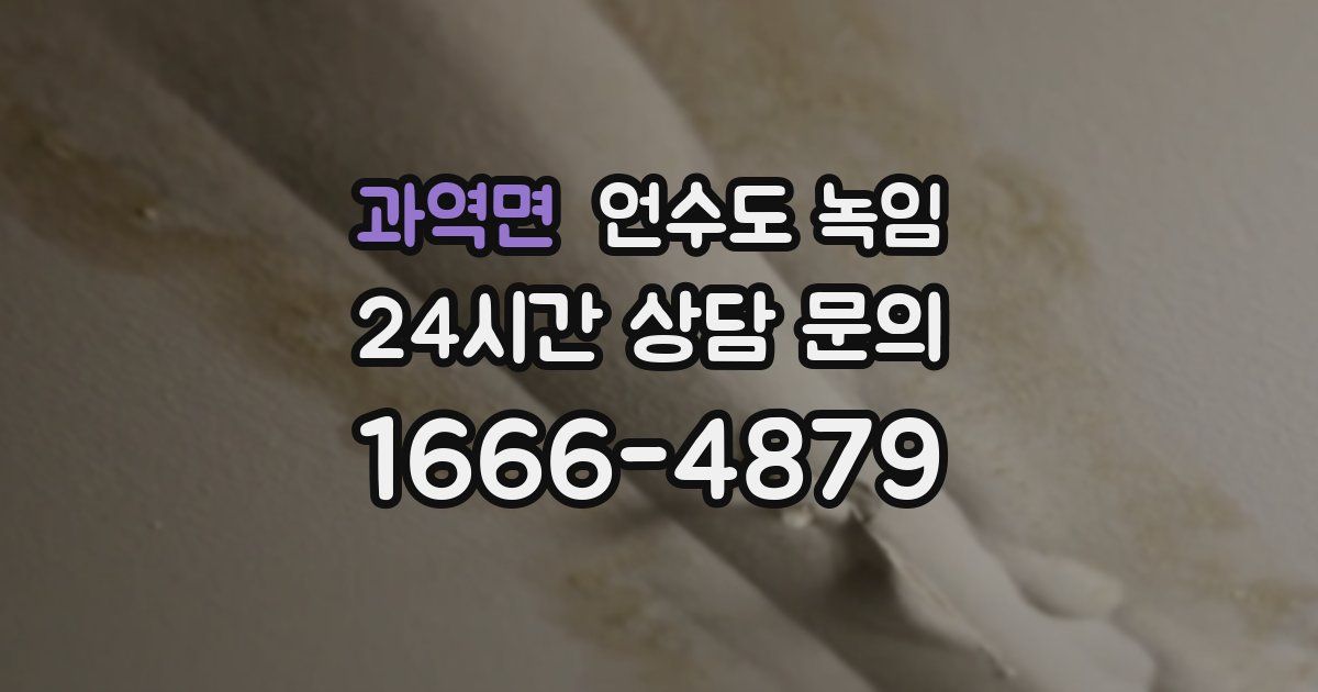 과역면 언수도 녹임