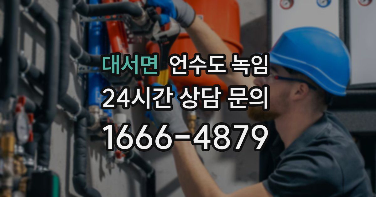 대서면 언수도 녹임