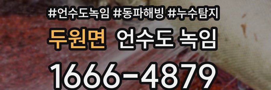 두원면 언수도 녹임