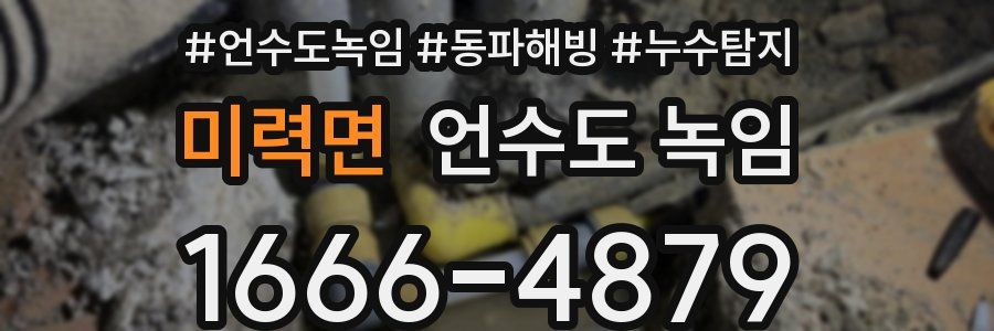 미력면 언수도 녹임