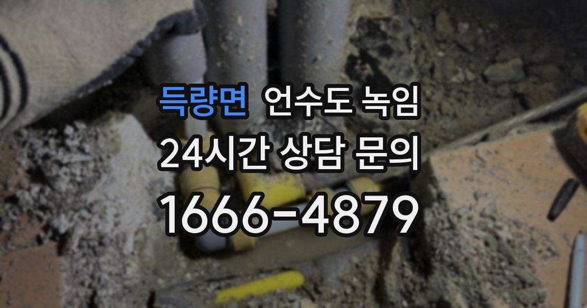 득량면 언수도 녹임