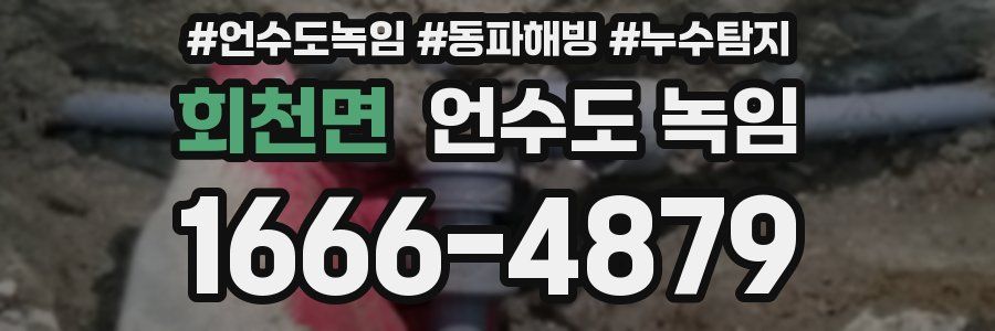 회천면 언수도 녹임