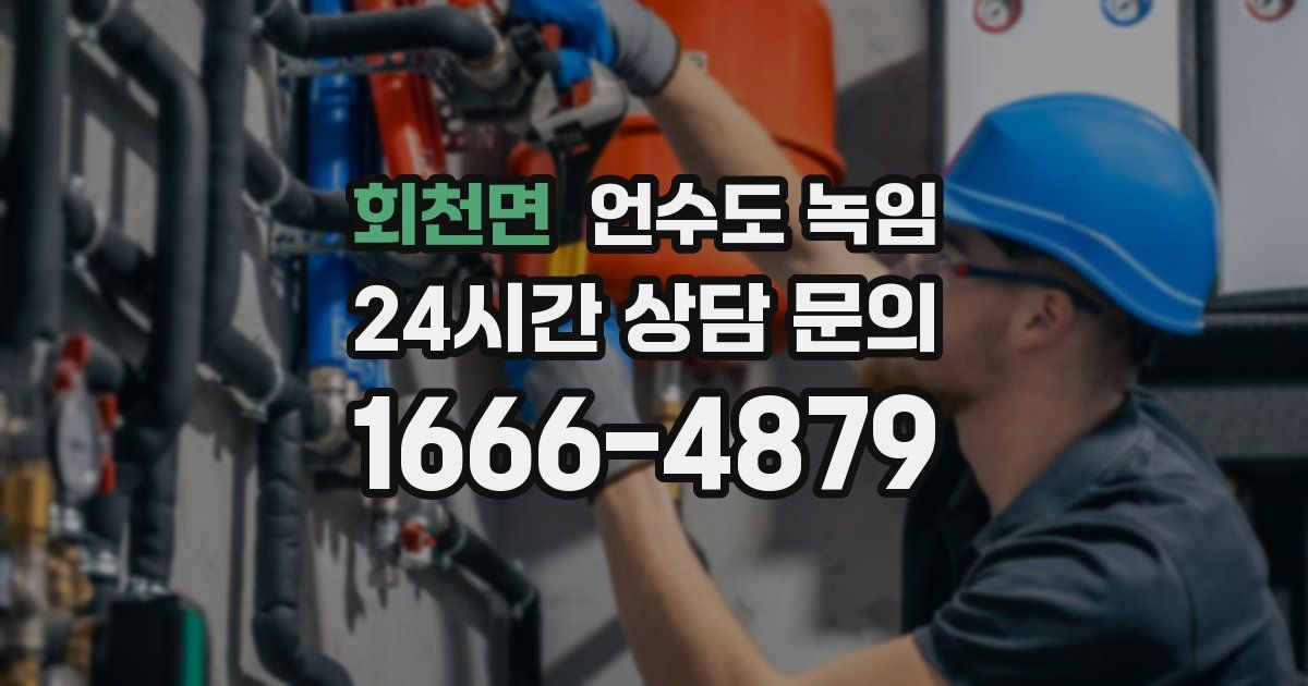 회천면 언수도 녹임