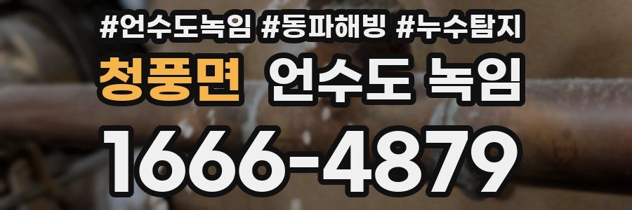 청풍면 언수도 녹임