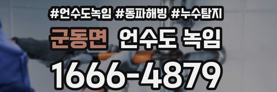 군동면 언수도 녹임