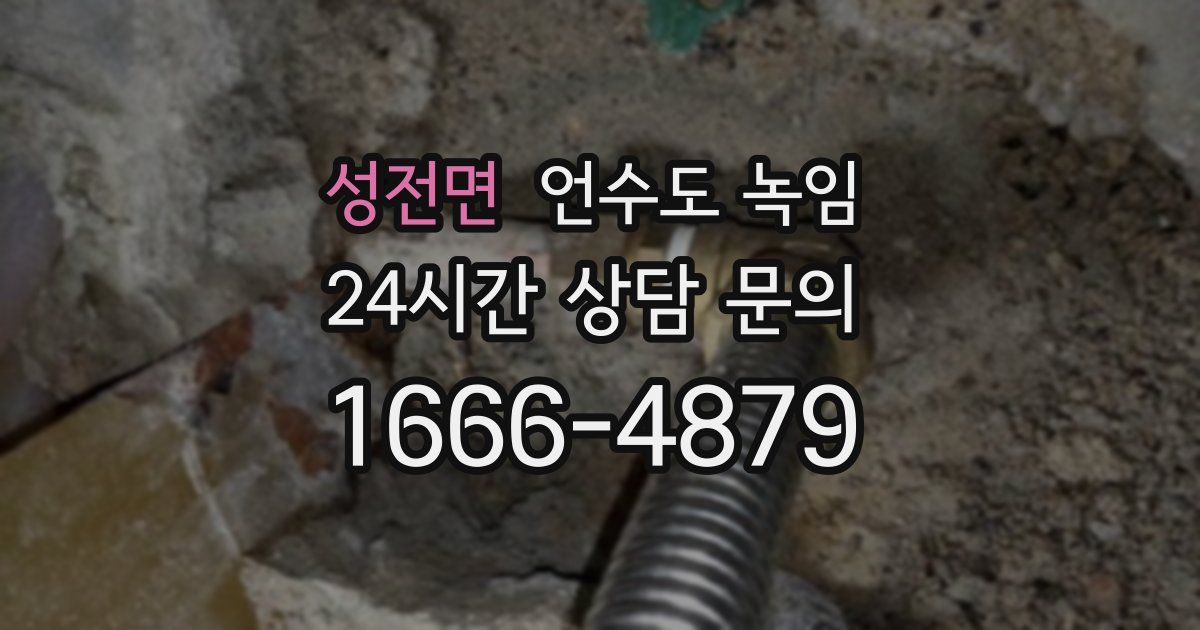 성전면 언수도 녹임