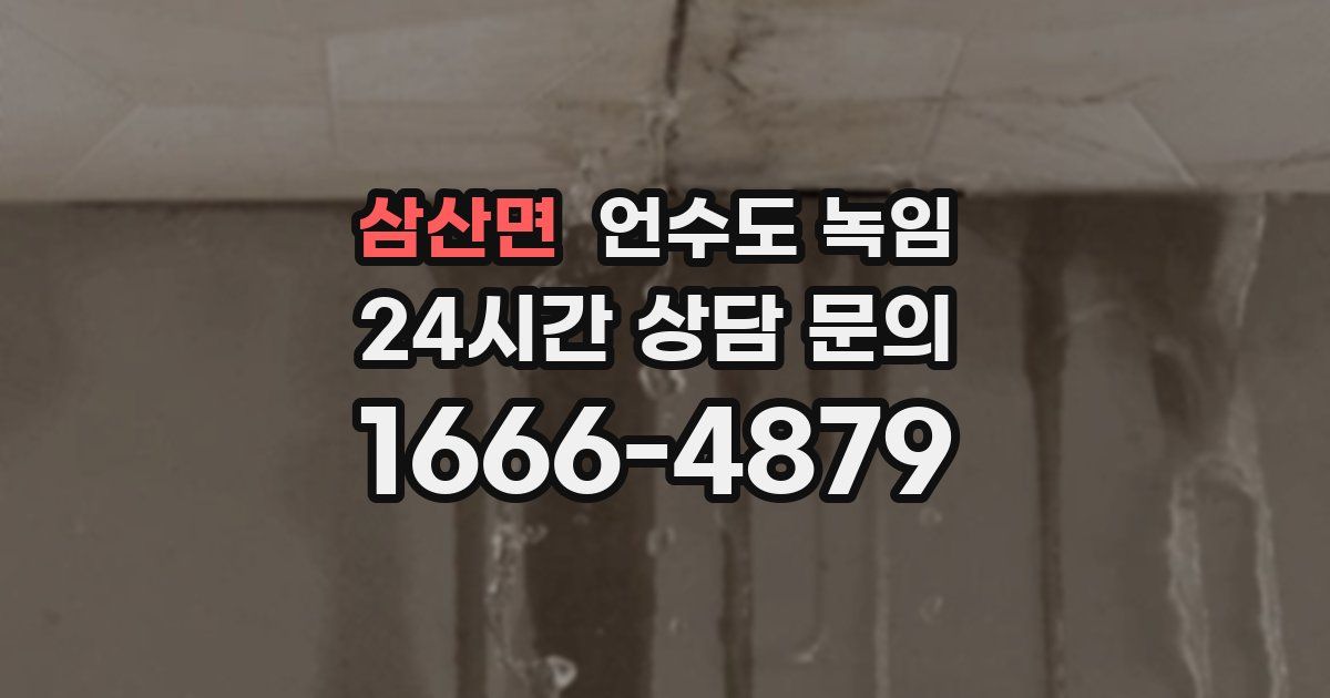삼산면 언수도 녹임