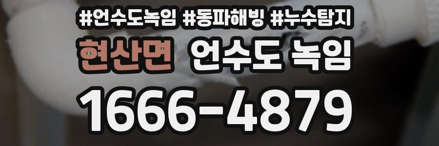 현산면 언수도 녹임