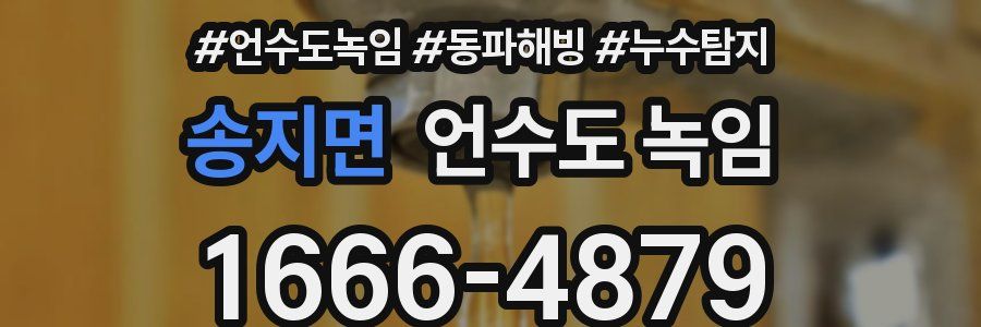 송지면 언수도 녹임