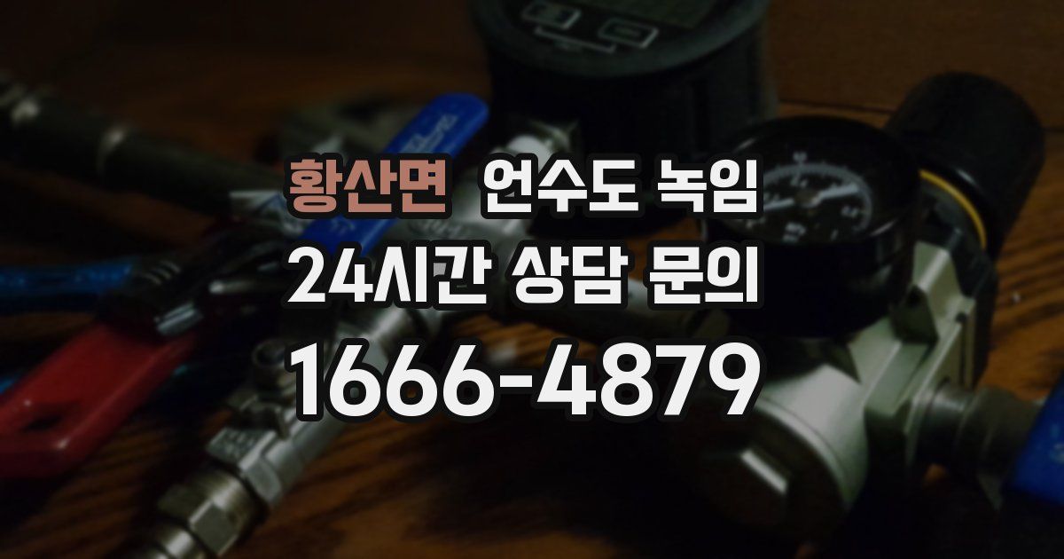 황산면 언수도 녹임