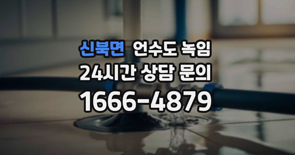 신북면 언수도 녹임