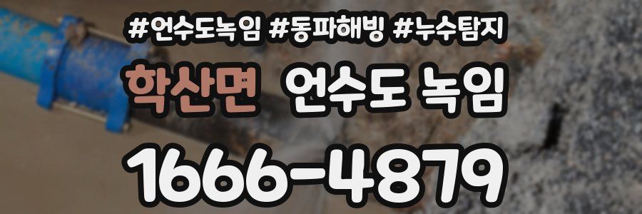 학산면 언수도 녹임