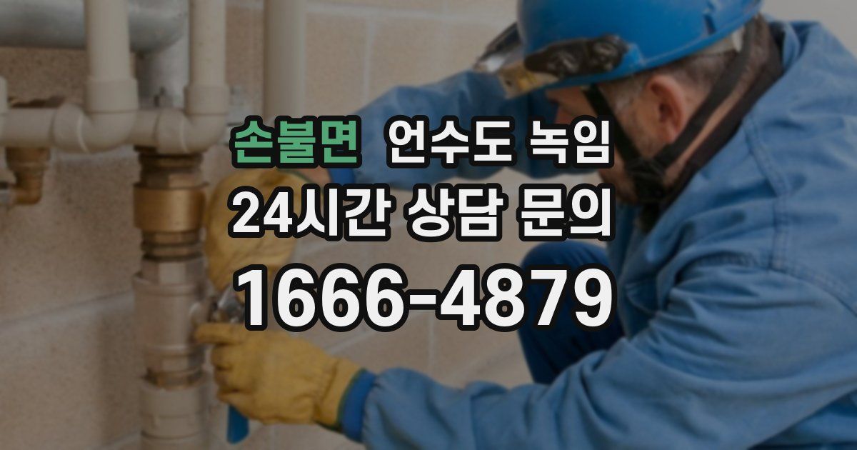 손불면 언수도 녹임