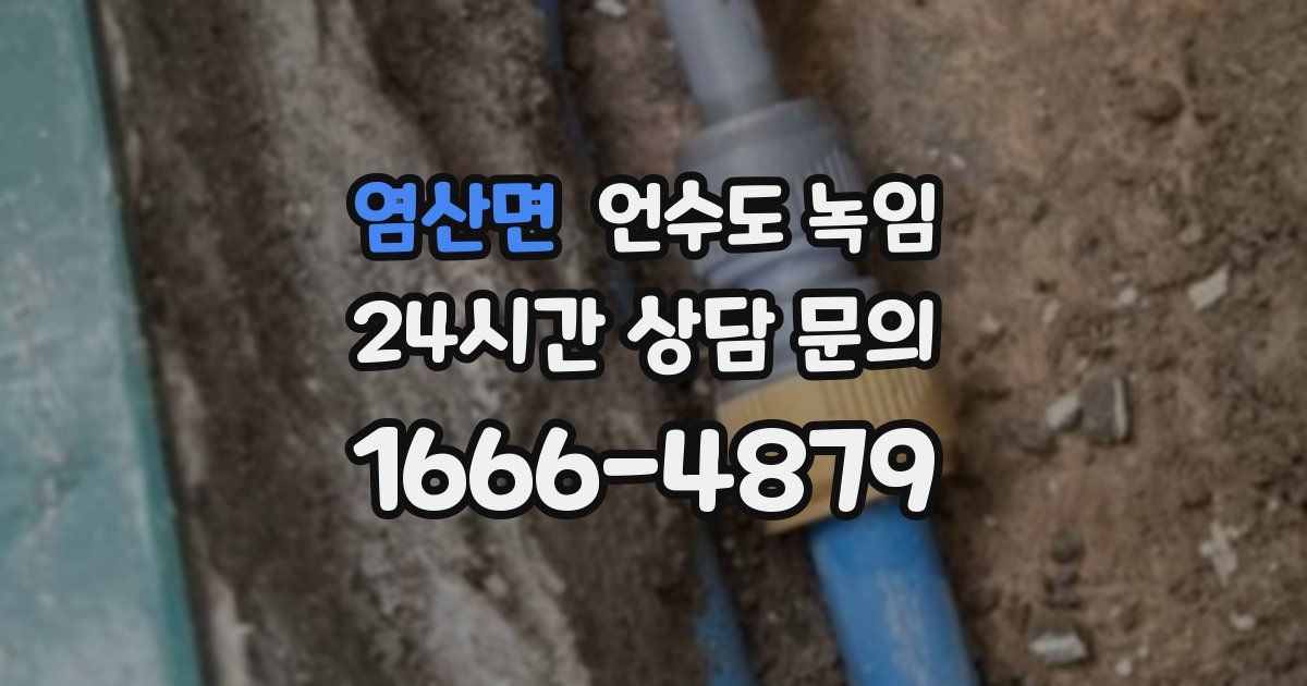 염산면 언수도 녹임