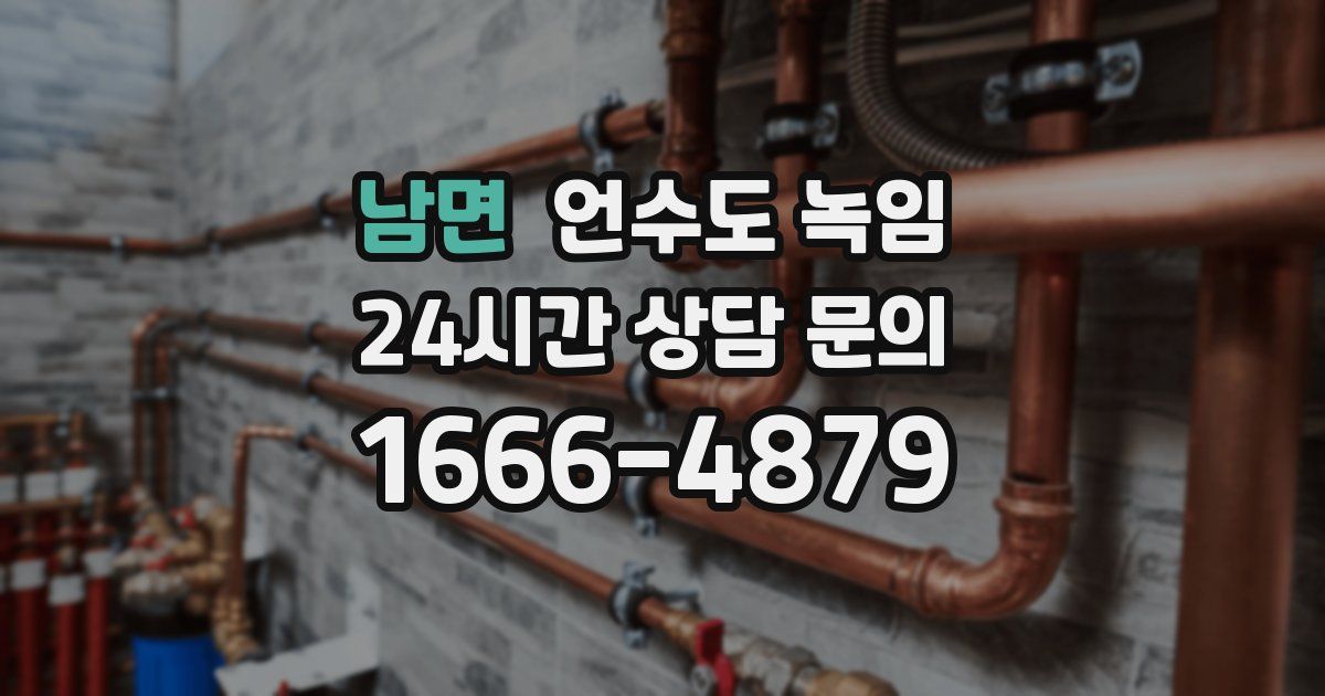 남면 언수도 녹임