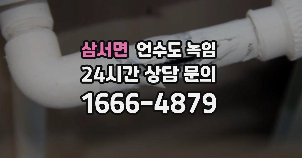 삼서면 언수도 녹임