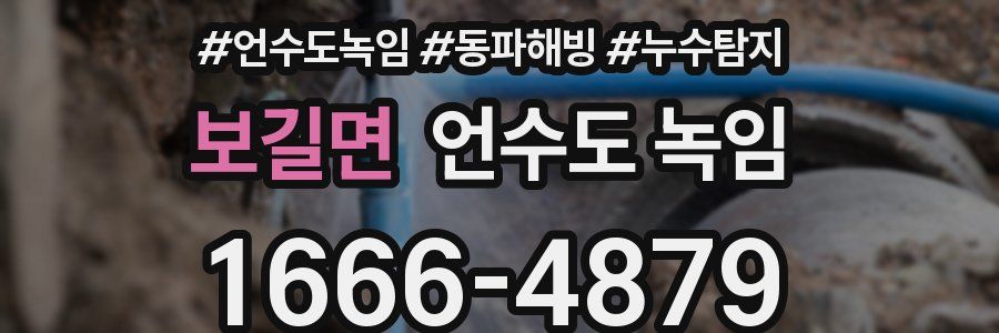 보길면 언수도 녹임