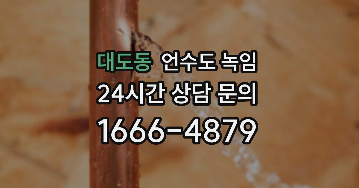 대도동 언수도 녹임