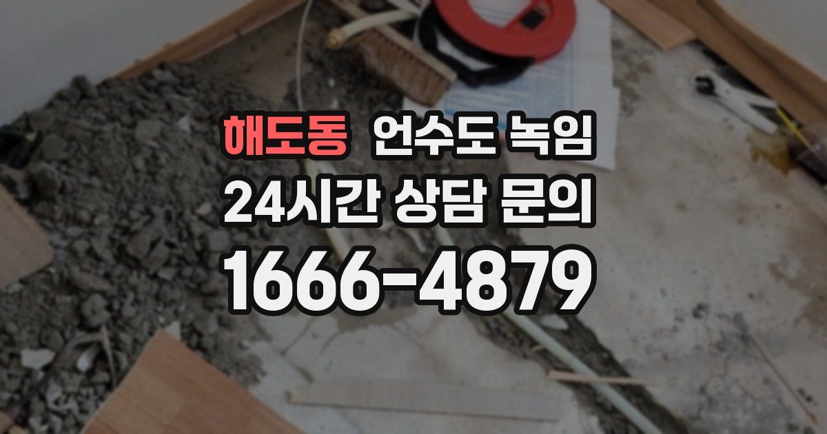 해도동 언수도 녹임