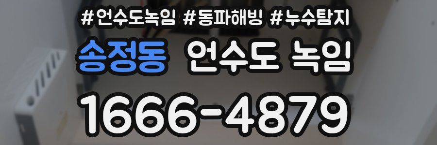 송정동 언수도 녹임