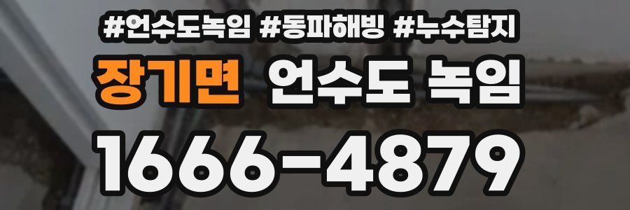 장기면 언수도 녹임