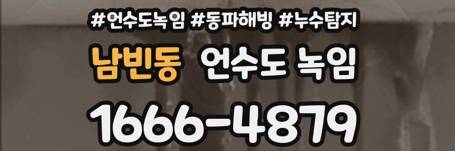 남빈동 언수도 녹임