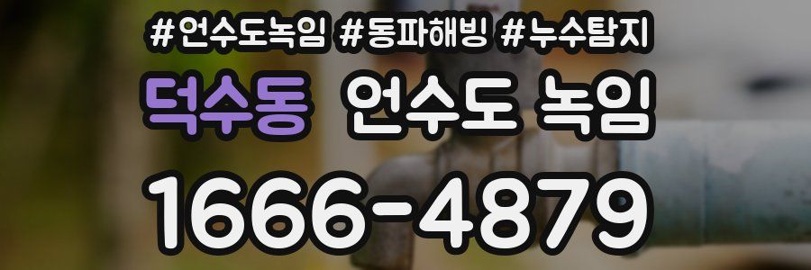 덕수동 언수도 녹임