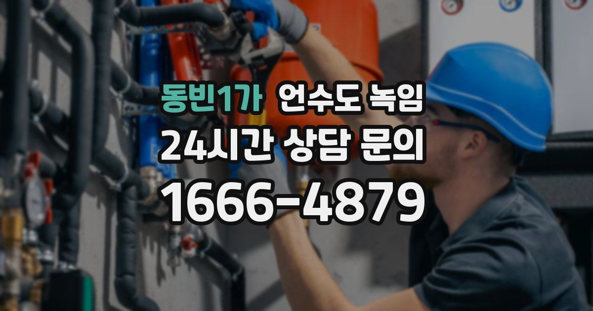 동빈1가 언수도 녹임