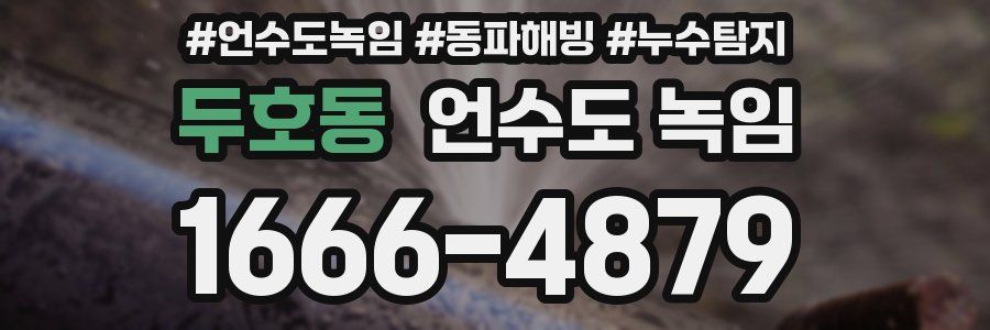 두호동 언수도 녹임