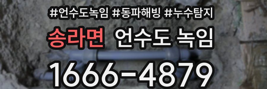 송라면 언수도 녹임