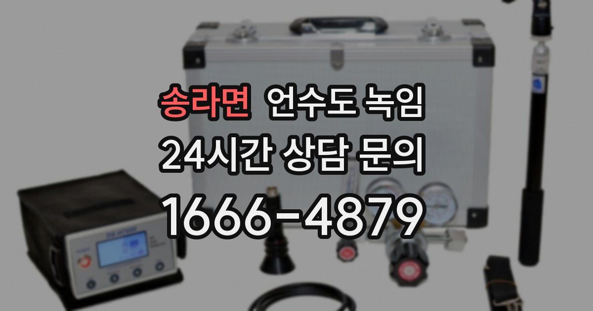 송라면 언수도 녹임