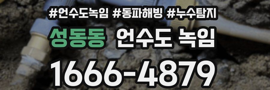 성동동 언수도 녹임