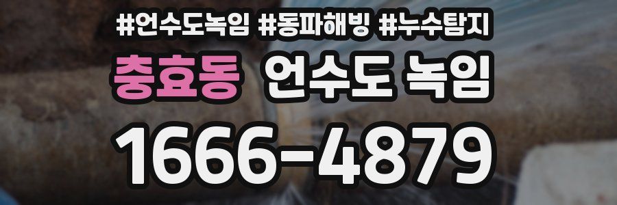 충효동 언수도 녹임